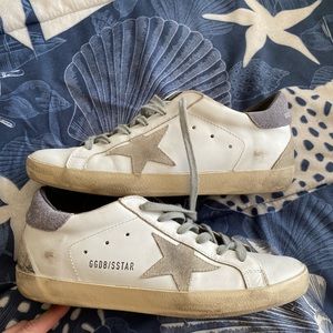 38 superstar with purple heel